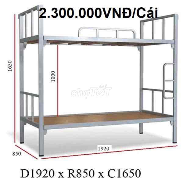 Giường tầng Kim loại, Gỗ Xám D1920. Mua bán Giường, chăn ga gối nệm tại Quận Liên Chiểu Đà Nẵng được đăng bởi Hoàng Trần Nhật hình 1