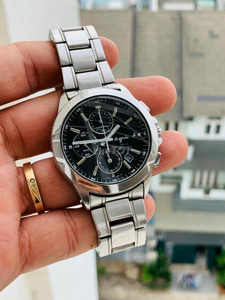 đồng hồ Aguish chronograph zin keng chạy chuẩn