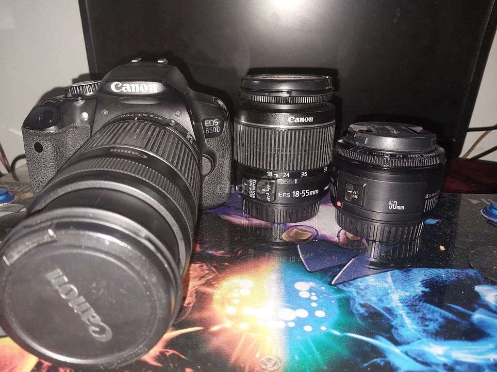650D cũ + 3 lens tình trạng xấu(18-55,50,55-250). Mua bán Máy ảnh, Máy quay tại Quận Cẩm Lệ Đà Nẵng được đăng bởi Huỳnh Kim Đô hình 1