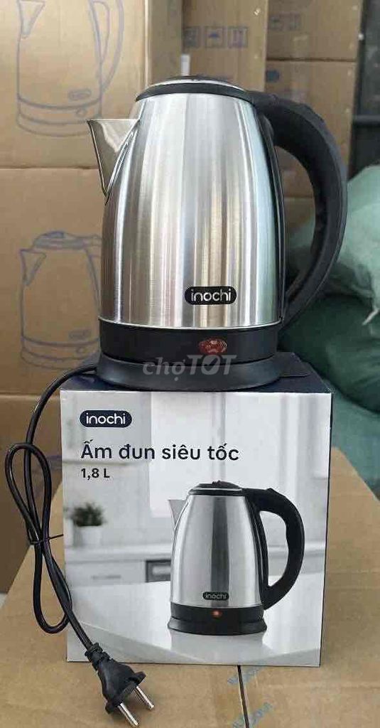 Ấm đun siêu tốc Inochi 1.8L Inox Bạc. Mua bán Bếp, lò, đồ điện nhà bếp tại Thành phố Huế Thừa Thiên Huế được đăng bởi võ thị bích hà hình 1