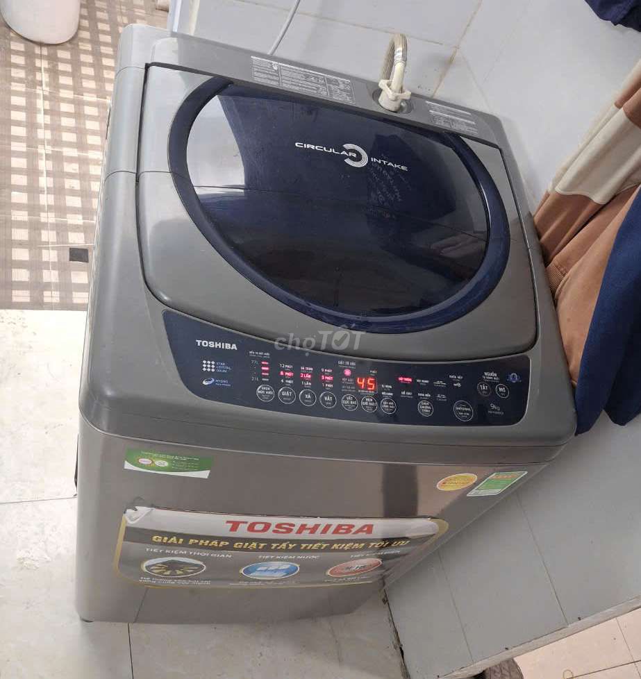 Máy giặt 9kg Toshiba cửa trên quá đẹp