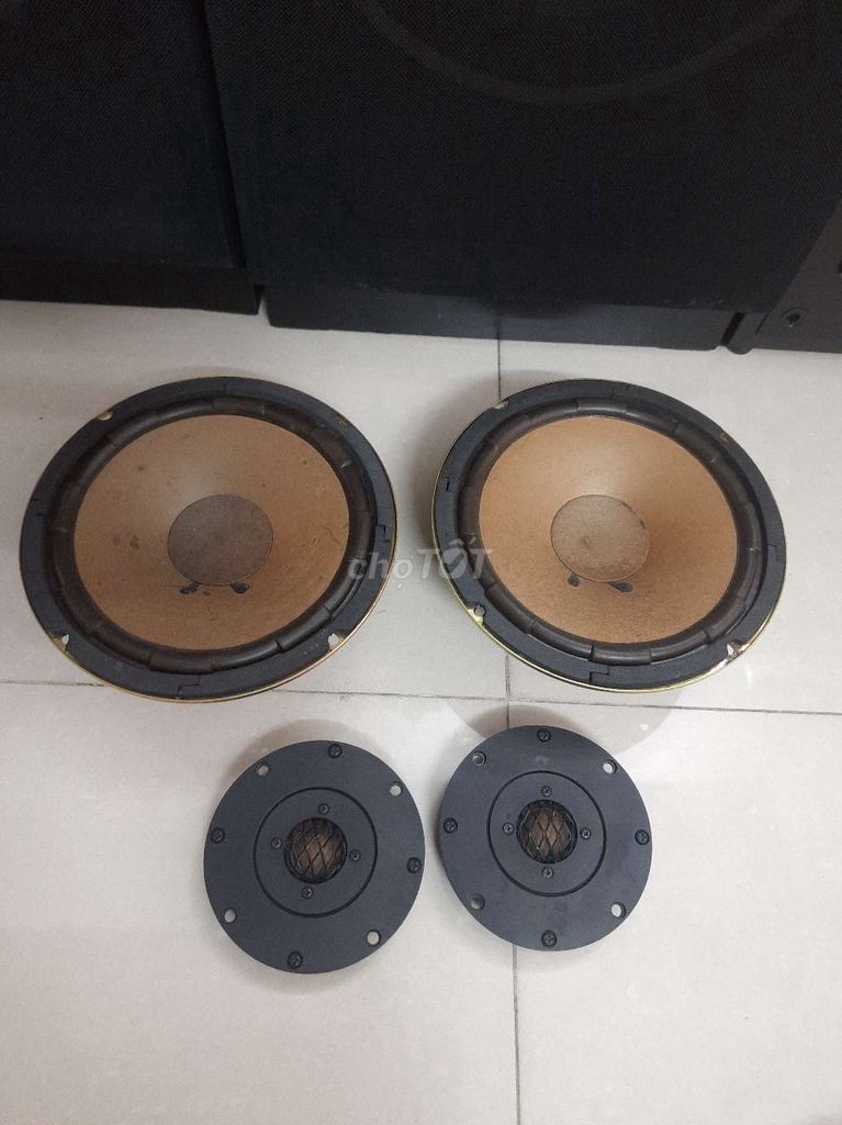 Thanh lý cặp loa Bass 20cm+ Loa Treble Dome Nhật