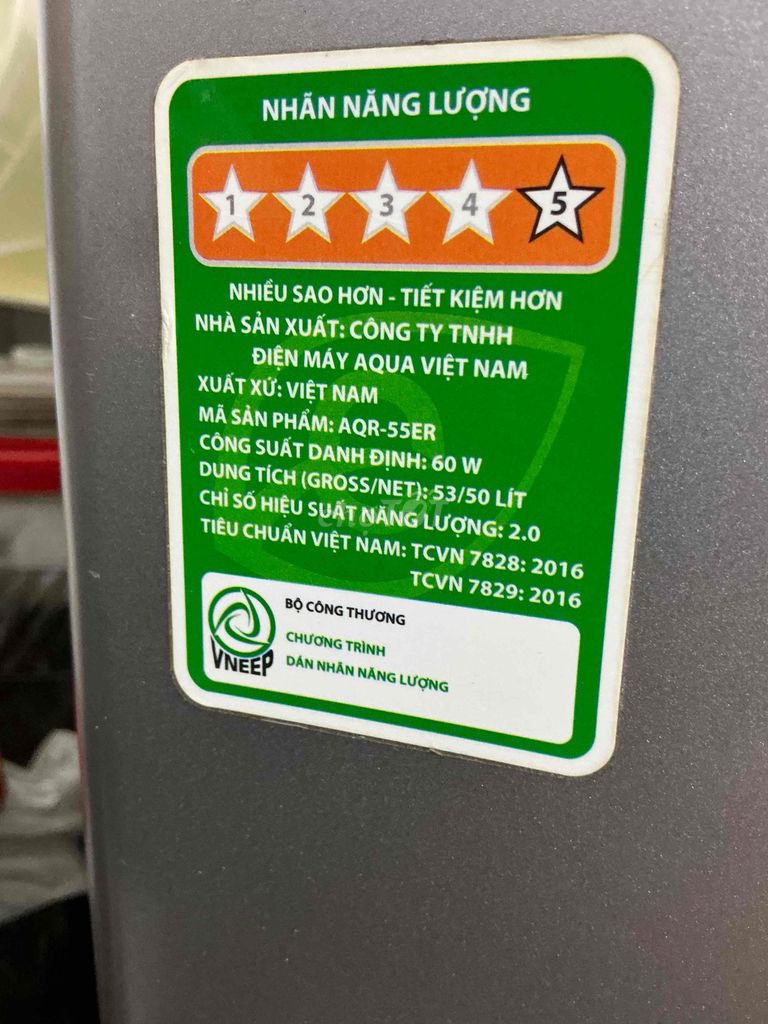 Tủ lạnh mini Aqua AQR-55ER Xám 50L. Mua bán Tủ lạnh tại Quận 6 Tp Hồ Chí Minh được đăng bởi Kh Tô hình 1