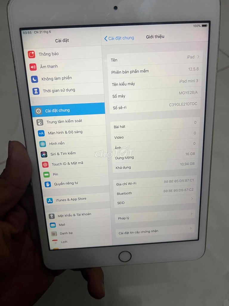 Apple iPad mini 3 Vàng 16GB. Mua bán Máy tính bảng tại Huyện Bình Chánh Tp Hồ Chí Minh được đăng bởi Tuấn Tuấn hình 1