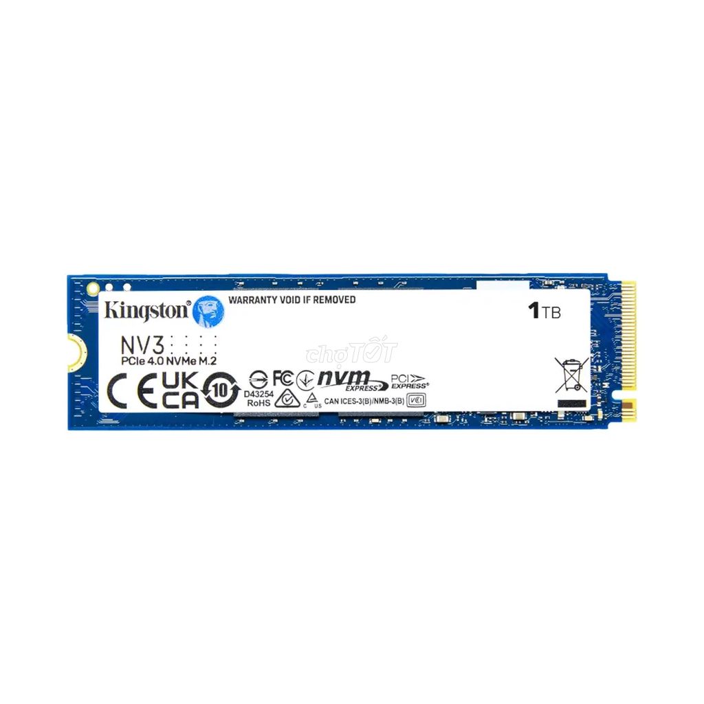 Kingston NV3 M.2 PCIe Gen4 NVMe 1TB Mới 100%. Mua bán Linh kiện (RAM, Card...) tại Quận 3 Tp Hồ Chí Minh được đăng bởi Hải Nguyễn hình 1