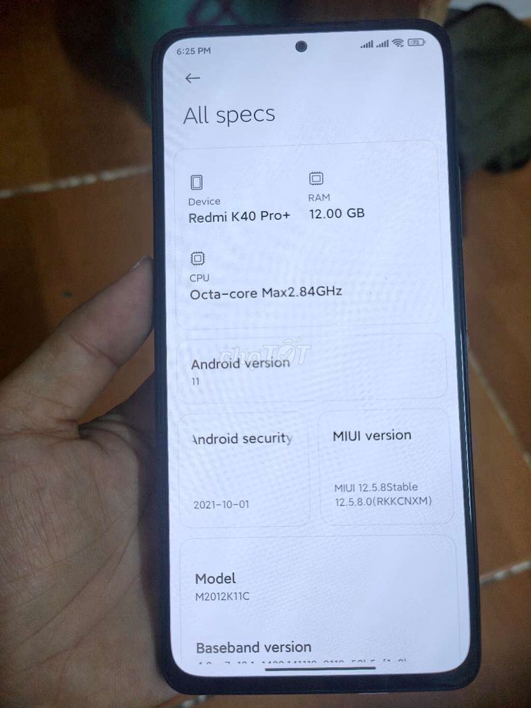 Redmi K40 Pro Ram 12/256Gb