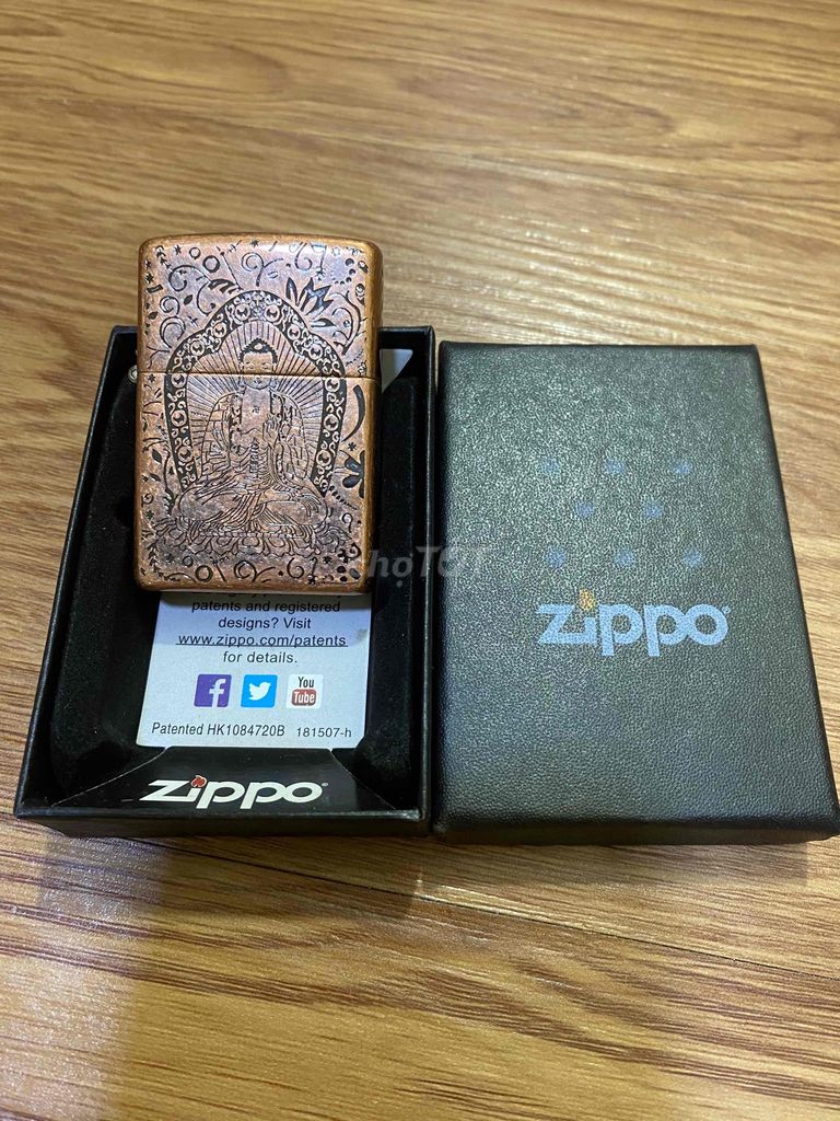 SIÊU PHẨM ZIPPO ĐỒNG ĐỎ