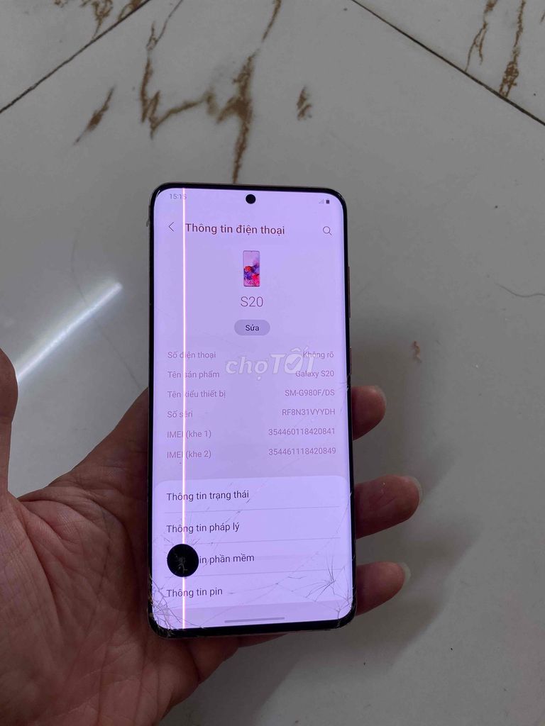 Samsung Galaxy S20 2 sim zin Hỏng màn hình. Mua bán Điện thoại tại Quận Hà Đông Hà Nội được đăng bởi Mạnh Mobile hình 1