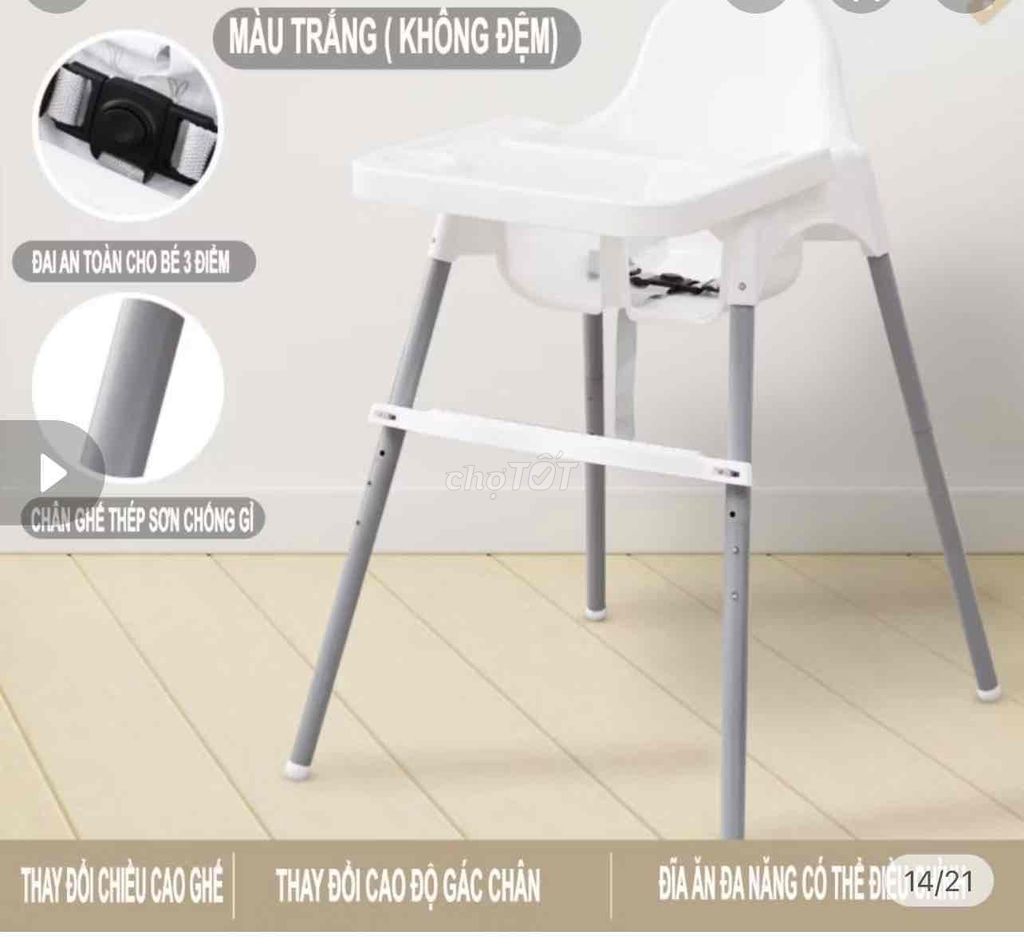 Ghế tập ăn trẻ em khung thép. Mua bán Mẹ và bé tại Quận Ba Đình Hà Nội được đăng bởi Phạm thị tuyết mai hình 1