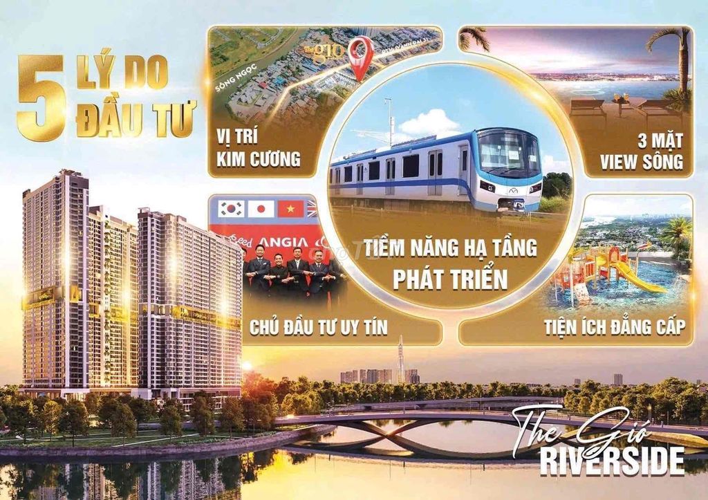 The gió Reverside - Căn B31-05 -view đỉnh nhất
