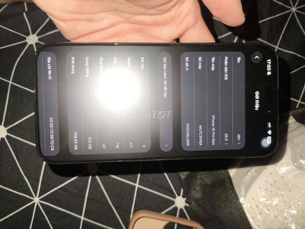 Apple iPhone 15 Pro Max 512GB Titan đen 99%. Mua bán Điện thoại tại Quận Phú Nhuận Tp Hồ Chí Minh được đăng bởi Lê Duy Tuấn Vũ hình 1