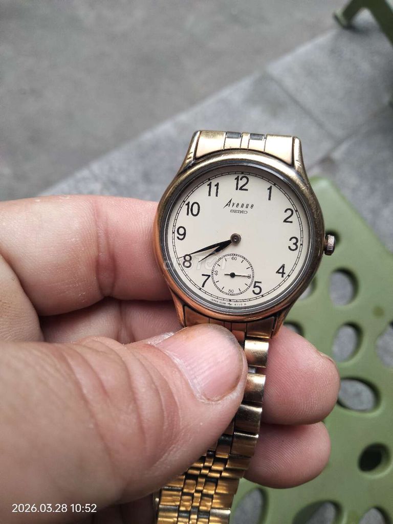 Đồng hồ Seiko Avenue 34 mạ vàng nam. Mua bán Đồng hồ tại Quận Nam Từ Liêm Hà Nội được đăng bởi cài đặt  hình 1