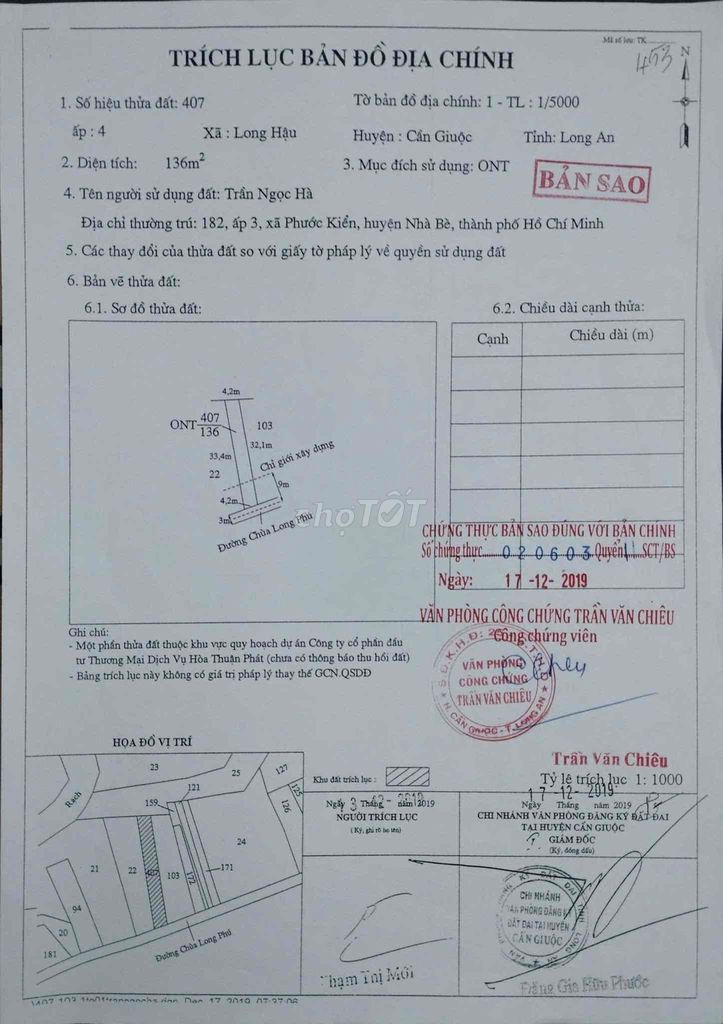 chính chủ vỡ nợ bán nhà long an
