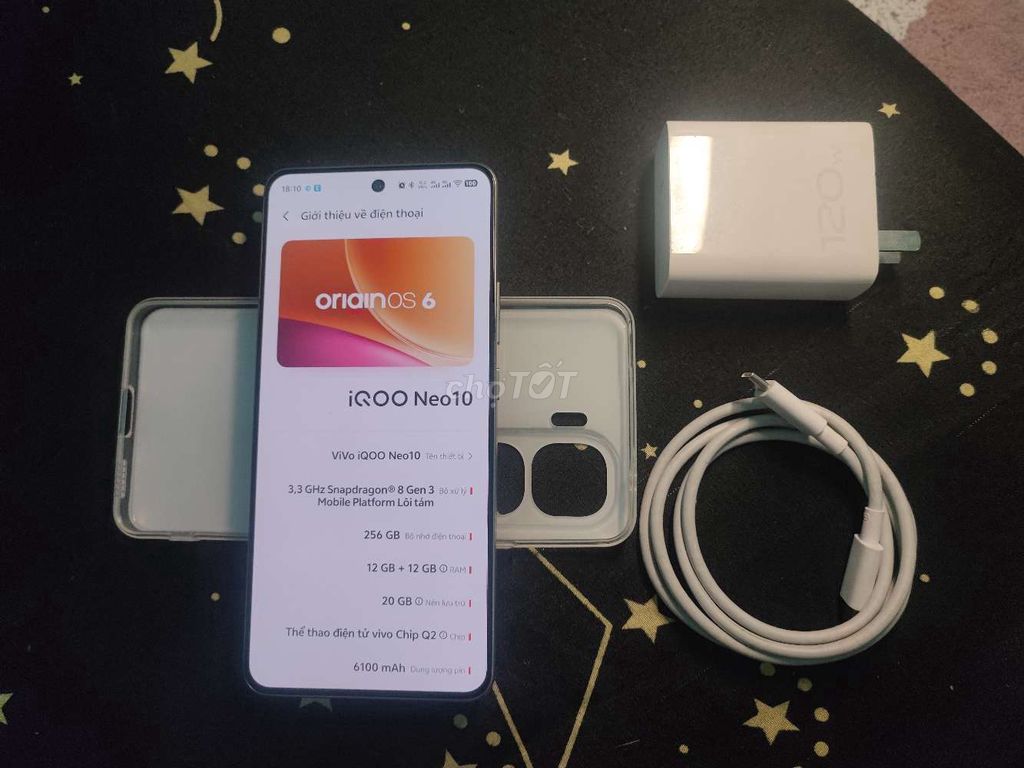 Vivo IQ00 Neo 10 ram 12/256 muốn giao lưu máy khác. Mua bán Điện thoại tại Quận Hồng Bàng Hải Phòng được đăng bởi Tú 454  hình 1