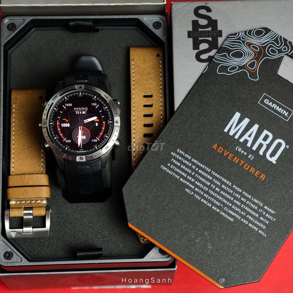 Garmin Marq Adventurer Gen 2 Chính Hãng Fullbox. Mua bán Thiết bị đeo thông minh tại Quận 11 Tp Hồ Chí Minh được đăng bởi HOÀNG SANH SPORTS hình 1