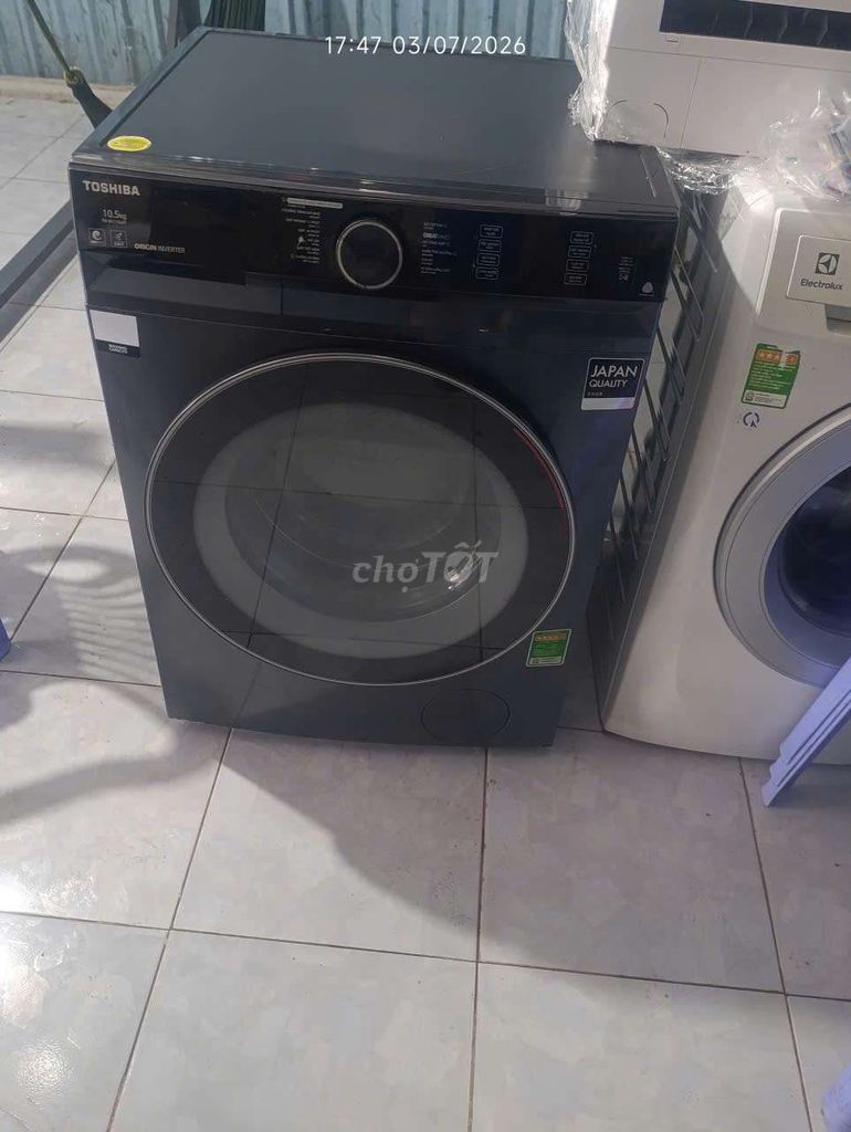 Máy giặt Toshiba Origin Inverter 10.5kg Đen. Mua bán Máy giặt tại Quận Cái Răng Cần Thơ được đăng bởi Chuyên Máy Lạnh Nội Địa hình 1