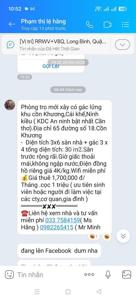 Cho thuê phòng trọ giá rẻ ninh kiều