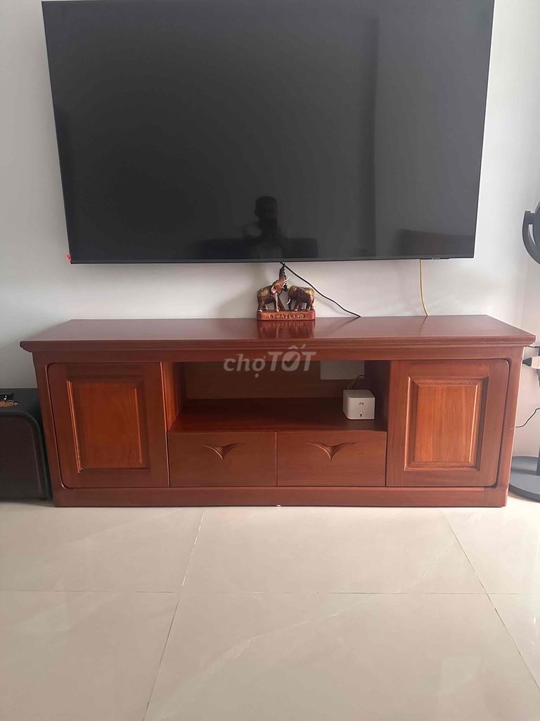 Kệ tủ TV Gỗ xoan đào Nâu D160xS40xC60cm. Mua bán Tủ, kệ gia đình tại Quận Thanh Xuân Hà Nội được đăng bởi Ha Thai Son hình 1