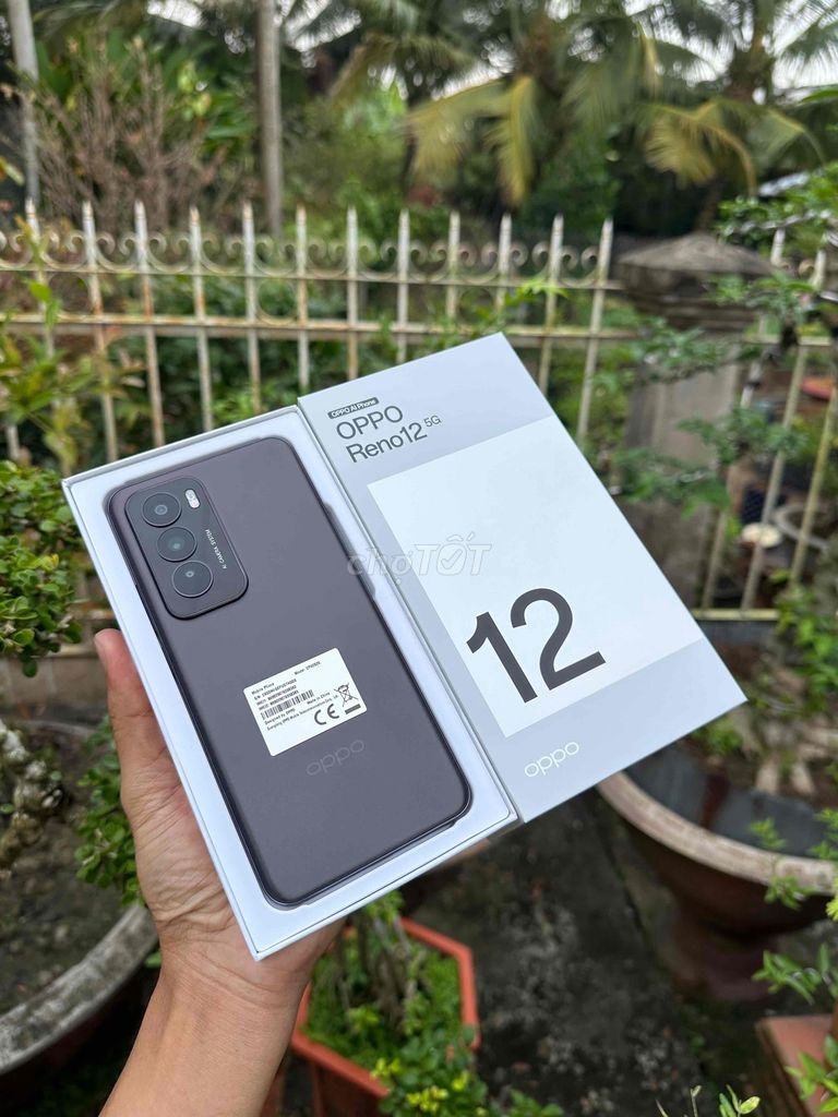 oppo reno 12 5G 12/512G. zin ken fullbox. bh dài