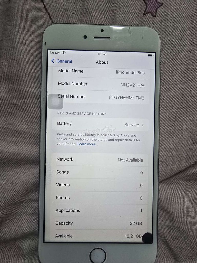 Apple iPhone 6s Plus 64GB Trắng lỗi màn hình. Mua bán Điện thoại tại Quận 8 Tp Hồ Chí Minh được đăng bởi thiên ân hình 1