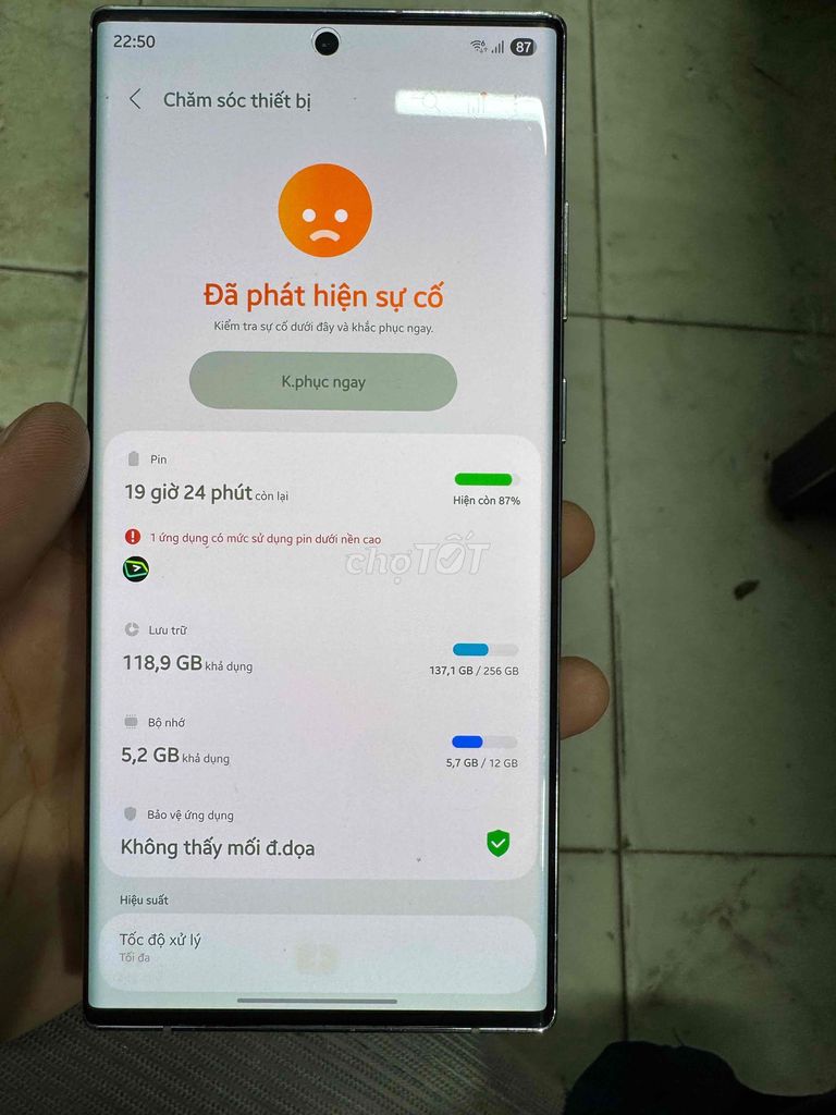 Samsung Galaxy S22 Ultra 256GB Trắng. Mua bán Điện thoại tại Quận Hà Đông Hà Nội được đăng bởi nguyễn tuấn linh hình 1