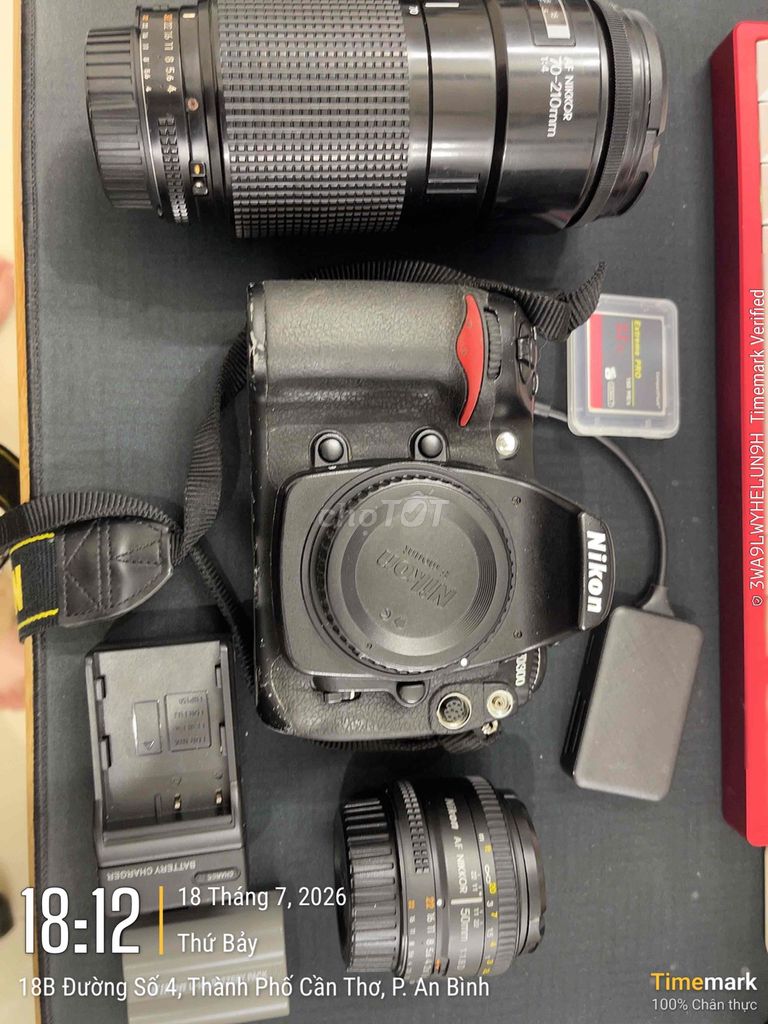 Máy ảnh Nikon D300 Đen kèm 2 lens. Mua bán Máy ảnh, Máy quay tại Quận Ninh Kiều Cần Thơ được đăng bởi Trần Thị Ngọc Ánh hình 1