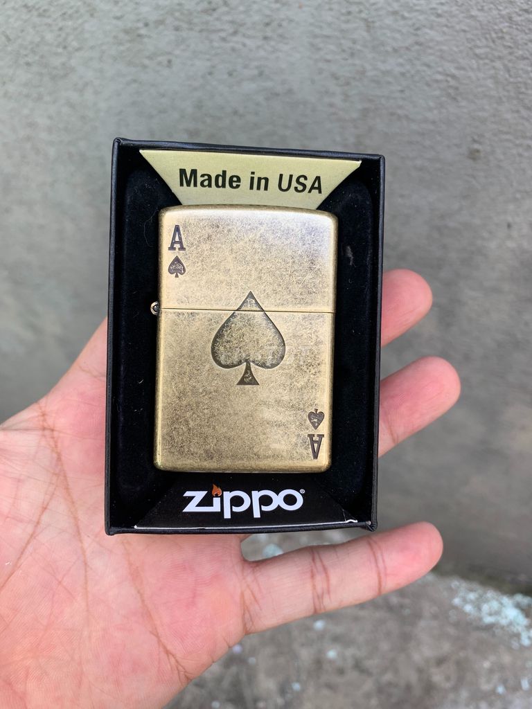 0905851850 - Zippo chính hãng USA(Jack cơ)vỏ đồng khối