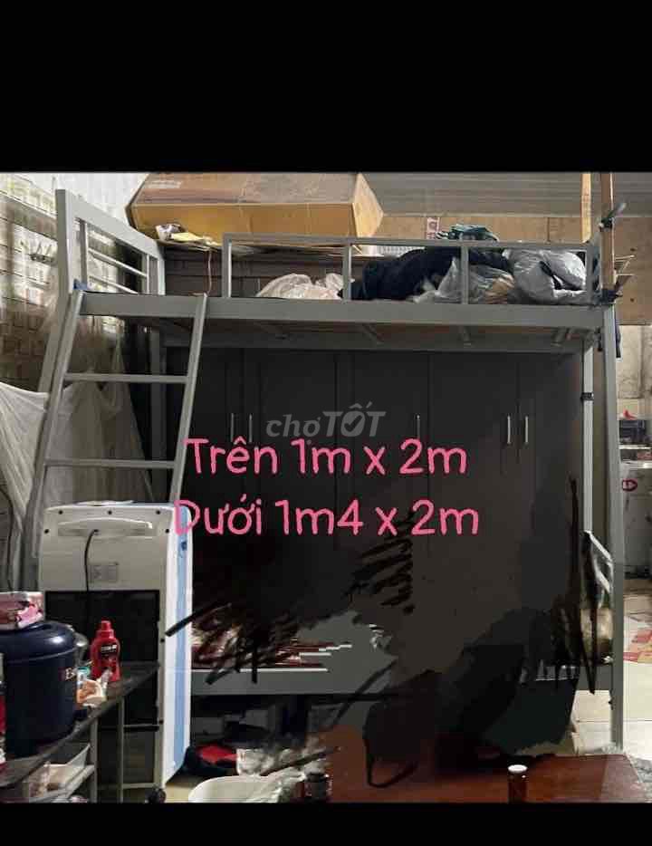 Giường tầng Sắt hộp 1m x 2m 1m4 x 2m. Mua bán Giường, chăn ga gối nệm tại Quận Hoàng Mai Hà Nội được đăng bởi An hình 1