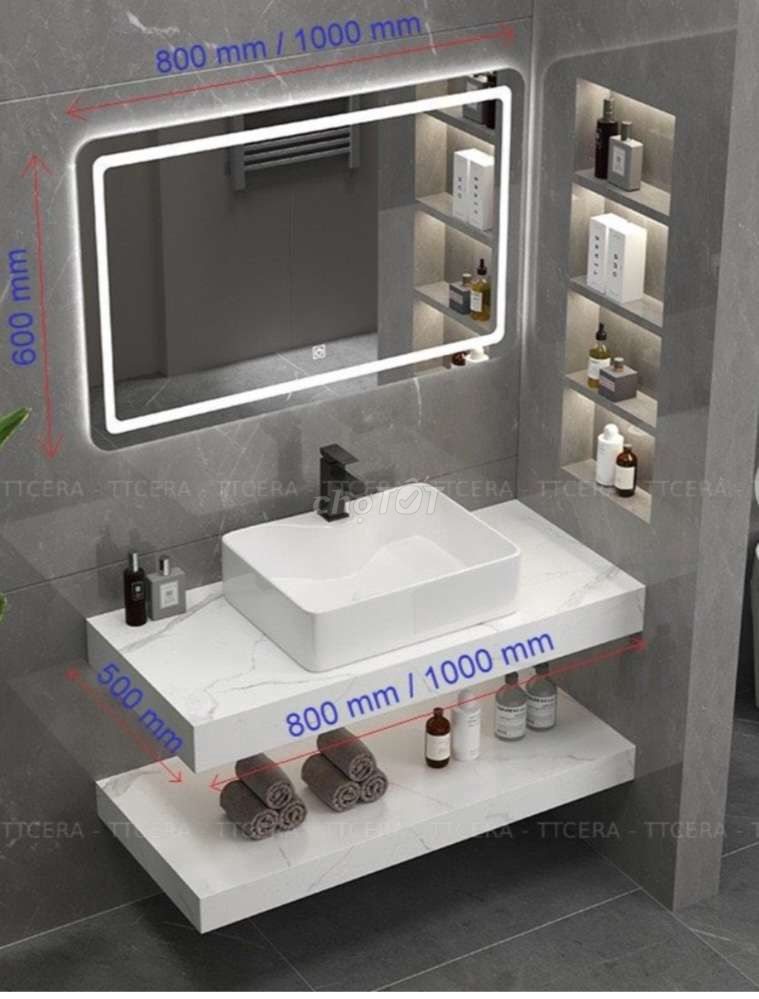 Tủ Lavabo Đá Trắng 2 tầng Thái Lan 5 năm. Mua bán Thiết bị vệ sinh, nhà tắm tại Quận Bình Tân Tp Hồ Chí Minh được đăng bởi NiNa SHOP hình 1