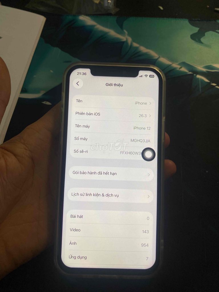 iPhone 12 Đen Đã qua sử dụng. Mua bán Điện thoại tại Quận 7 Tp Hồ Chí Minh được đăng bởi Ka Wai Ii hình 1