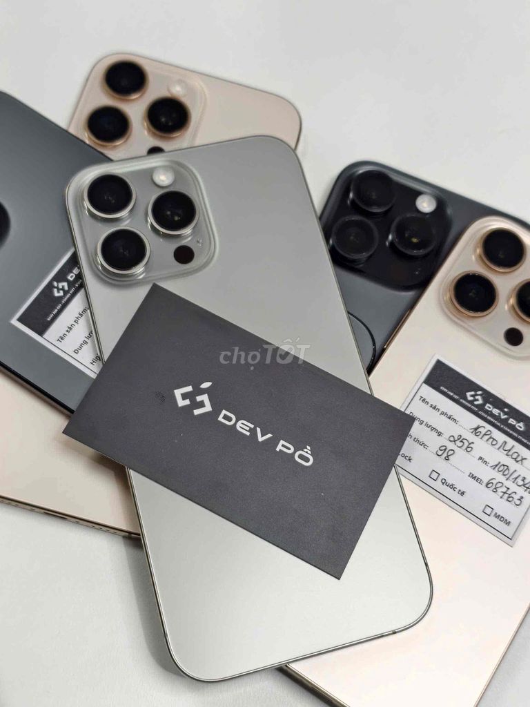 iPhone 16 Pro Max 256GB. Mua bán Điện thoại tại Quận Tân Bình Tp Hồ Chí Minh được đăng bởi DEV PỒ chuyên sỉ lẻ iPhone Lock hình 1