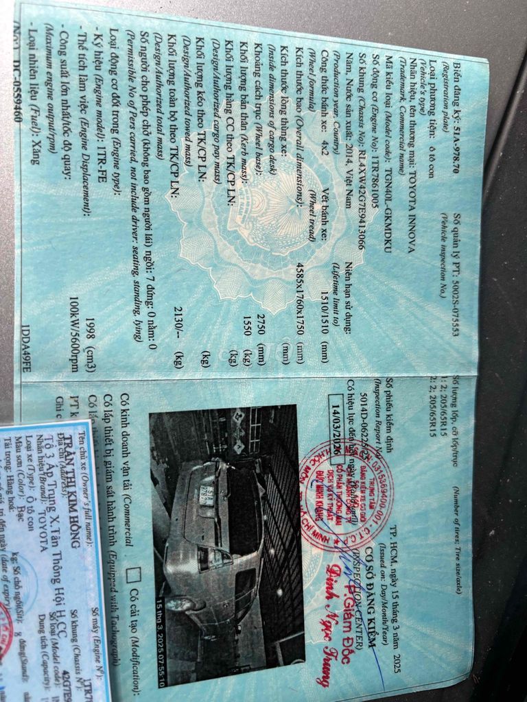 Toyota Innova 2014 2.0G - 65000 km. Mua bán Ô tô tại Huyện Hóc Môn Tp Hồ Chí Minh được đăng bởi Hồng hình 11