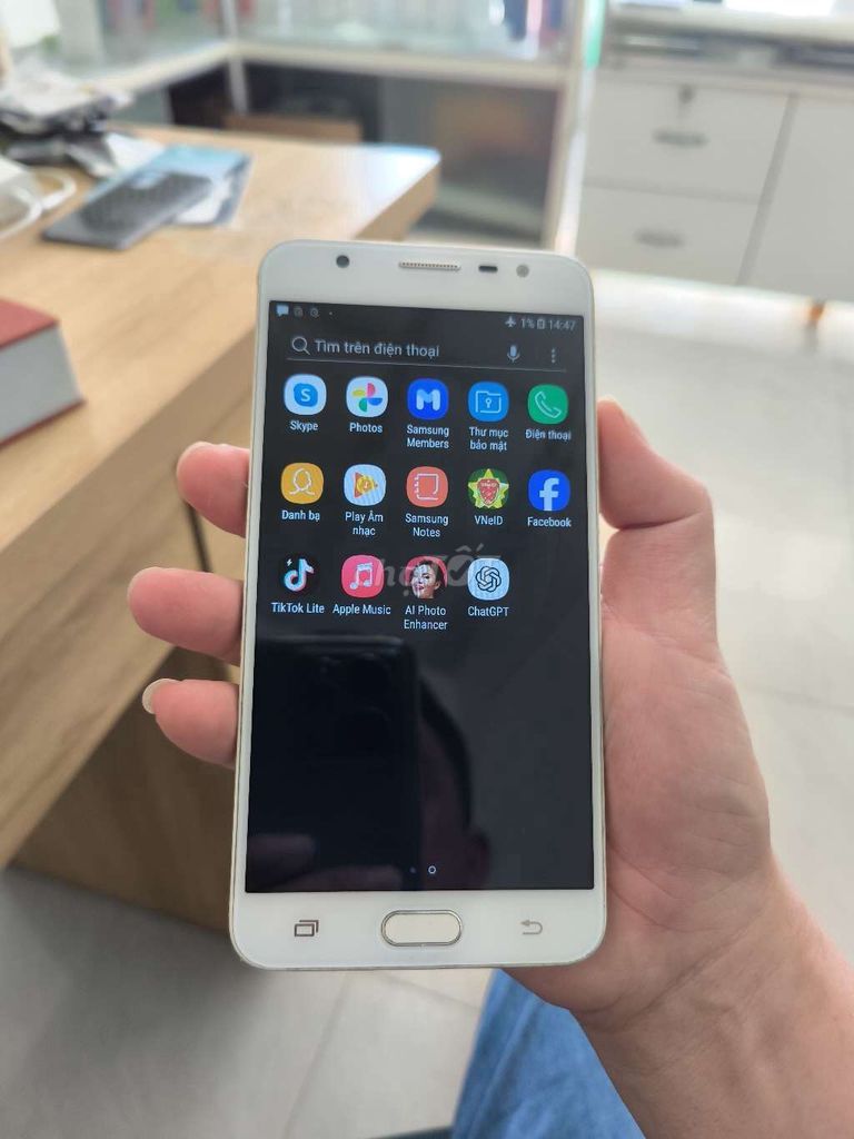 Samsung J7 Prime Trắng. Mua bán Điện thoại tại Huyện Ba Tri Bến Tre được đăng bởi Di Động 35 Ba Tri hình 1