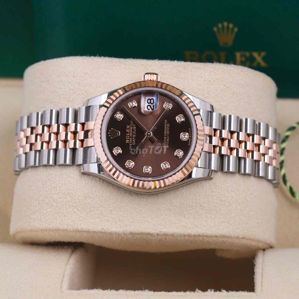 rolex datejust 279171 chocolate 28mm