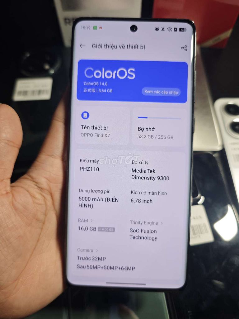 Oppo Find X7 256GB Đen. Mua bán Điện thoại tại Quận Hoàng Mai Hà Nội được đăng bởi Điện Thoại Xách Tay hình 1