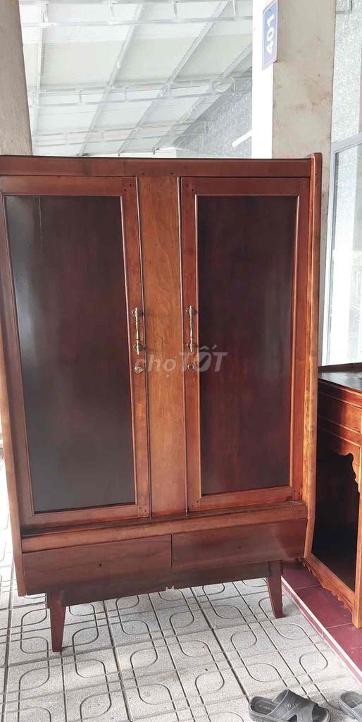 Tủ quần áo gỗ nâu. Mua bán Tủ, kệ gia đình tại Thành phố Tây Ninh Tây Ninh được đăng bởi  Ngân Gỗ TN  hình 1