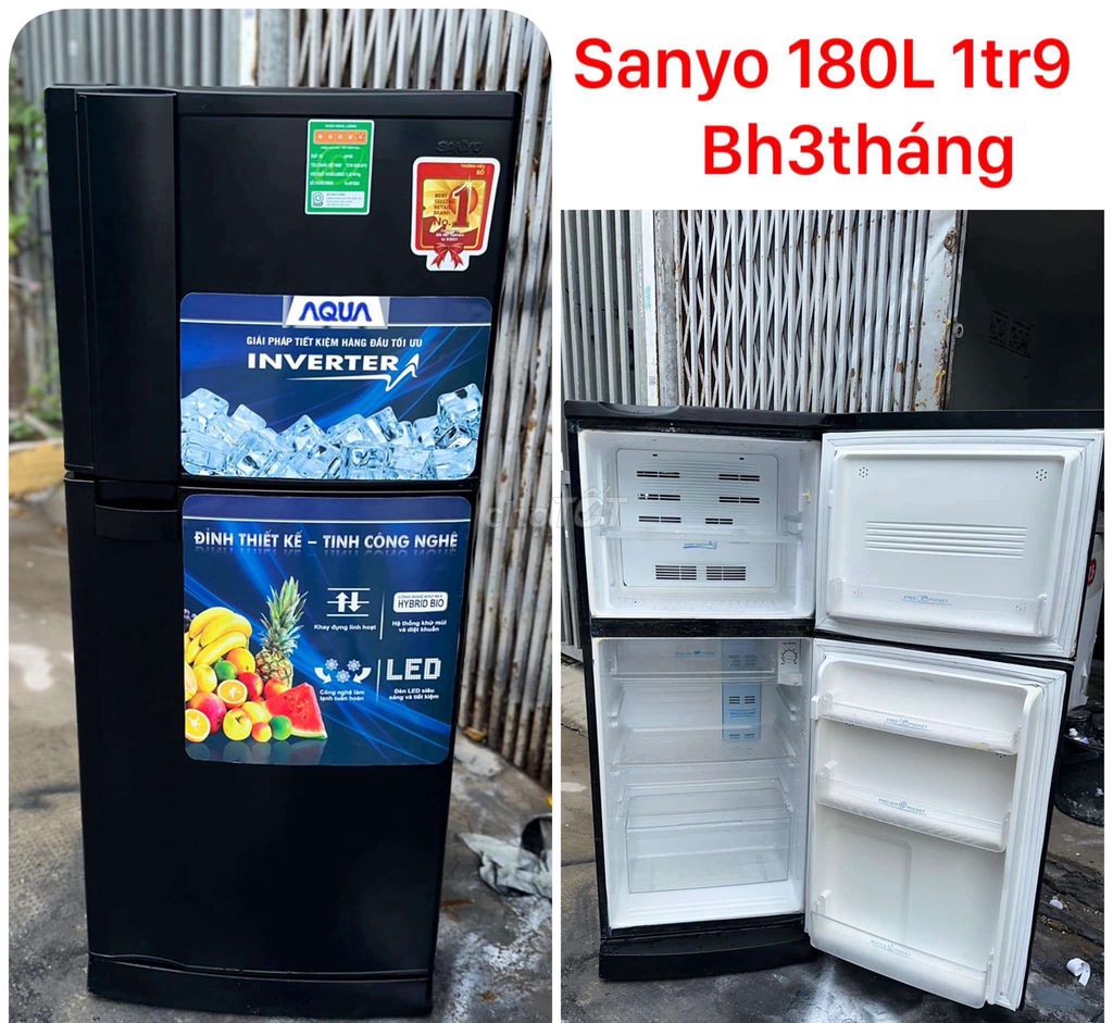 Tủ lạnh Sanyo 180 lít bao ship