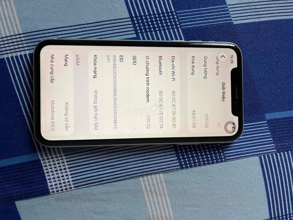 iPhone 11 128GB Xanh lá. Mua bán Điện thoại tại Huyện Lấp Vò Đồng Tháp được đăng bởi Mr Quang hình 1