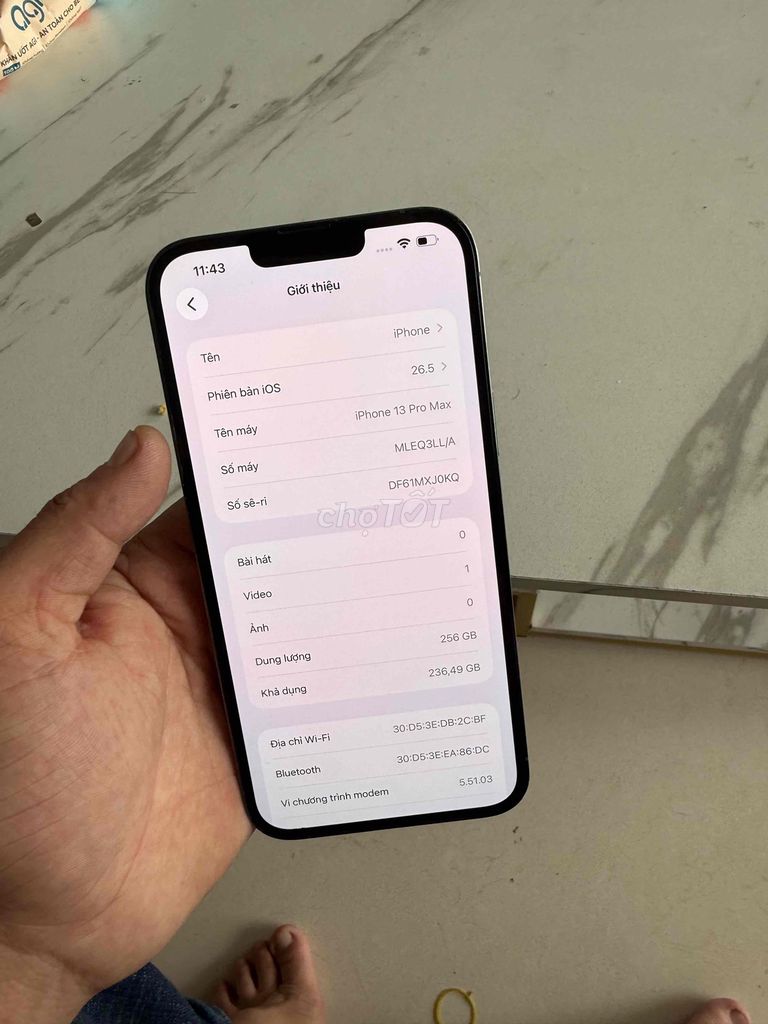 iPhone 13 Pro Max 256GB. Bán hay Giao lưu. Mua bán Điện thoại tại Thành phố Thủ Dầu Một Bình Dương được đăng bởi iphone giá rẻ hình 1