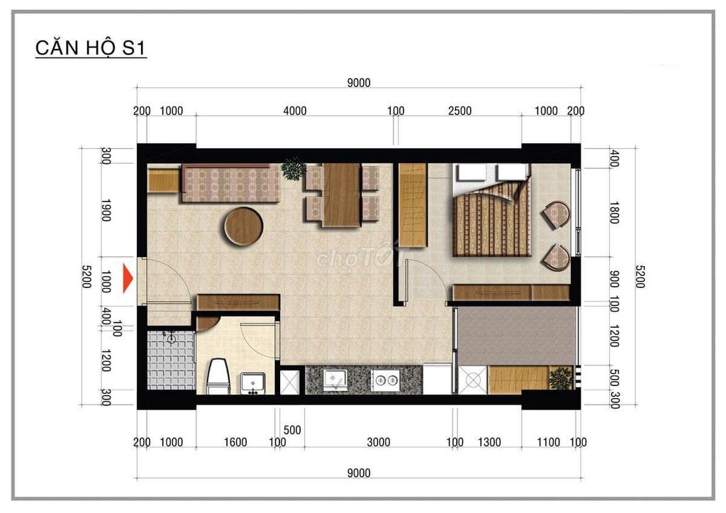 Rent · 1 bd · 45 м² · Thành phố Thủ Đức, ул. Nguyễn Thị Định