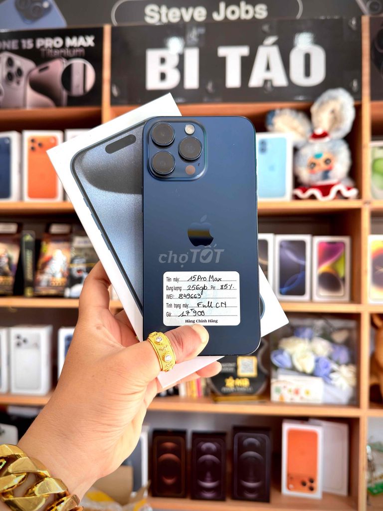 iPhone 15 Pro Max 256GB Blue. Mua bán Điện thoại tại Thành phố Long Xuyên An Giang được đăng bởi Bi Táo Store hình 1