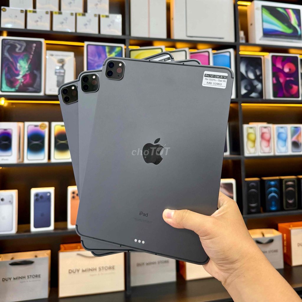 Apple iPad Pro M1 128GB 5G Xám. Mua bán Máy tính bảng tại Quận Thanh Khê Đà Nẵng được đăng bởi Lê Văn Minh Hoàng hình 1