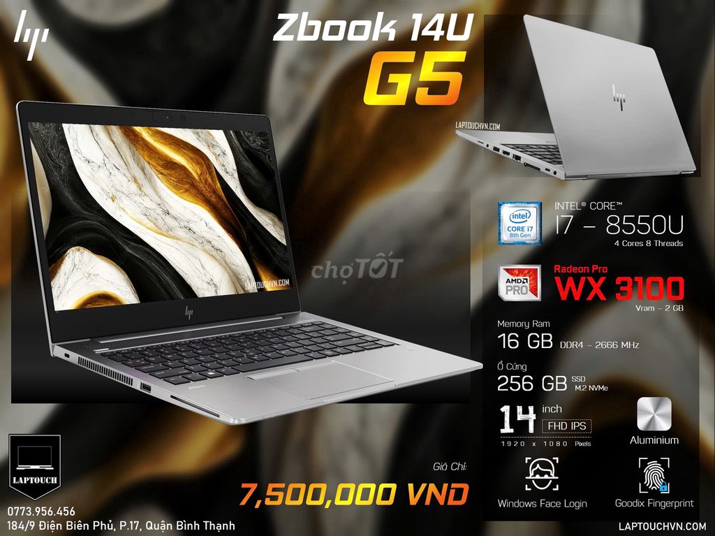 HP Zbook 14u G5