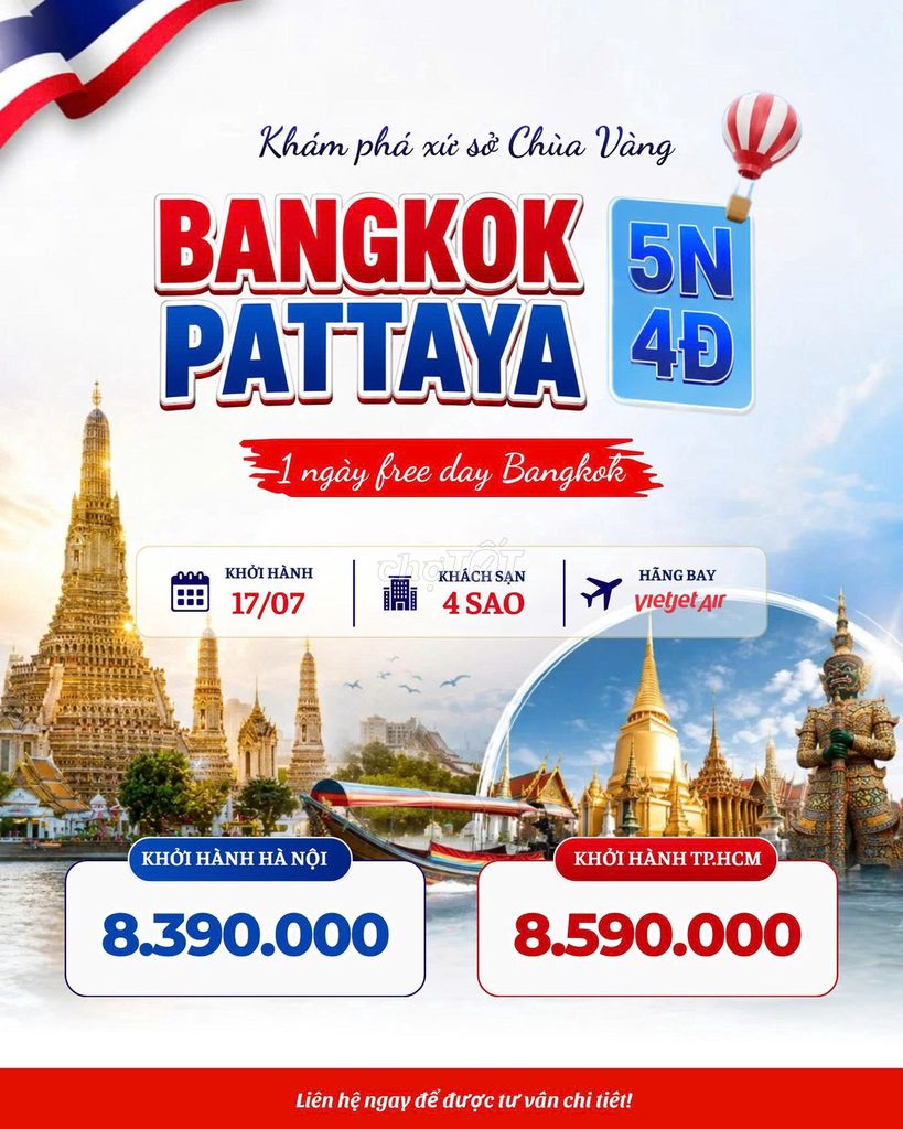 Tour Bangkok Pattaya 5N4Đ. Du lịch tại Quận Phú Nhuận Tp Hồ Chí Minh được đăng bởi Tuấn Anh Du Lịch Quốc Tế MCB Việt Nam hình 1