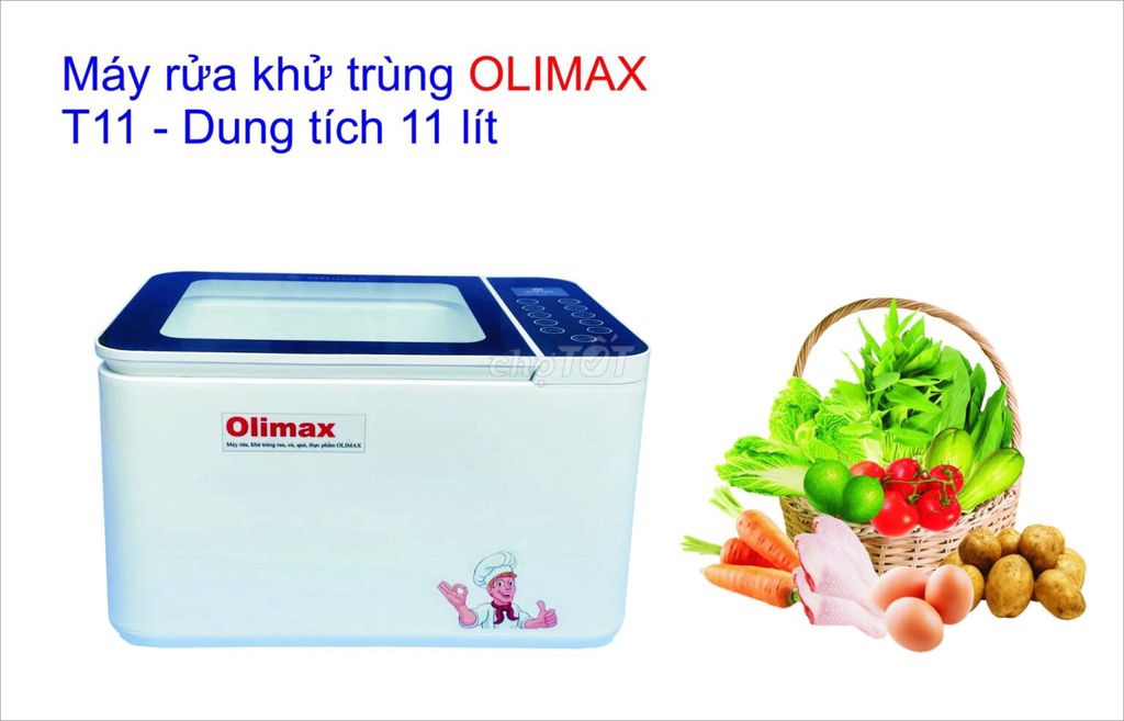 Máy rửa khử trùng Olimax T11 11 lít Trắng. Mua bán Bếp, lò, đồ điện nhà bếp tại Thành phố Cà Mau Cà Mau được đăng bởi TRANG PHAN hình 1
