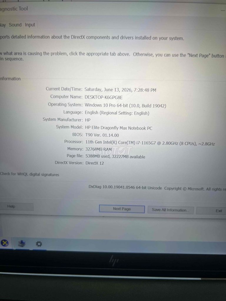 HP Elite Dragonfly X360 G2 i7 13 inch 32GB/512GB. Mua bán Laptop tại Quận 3 Tp Hồ Chí Minh được đăng bởi Thùy Vân hình 1