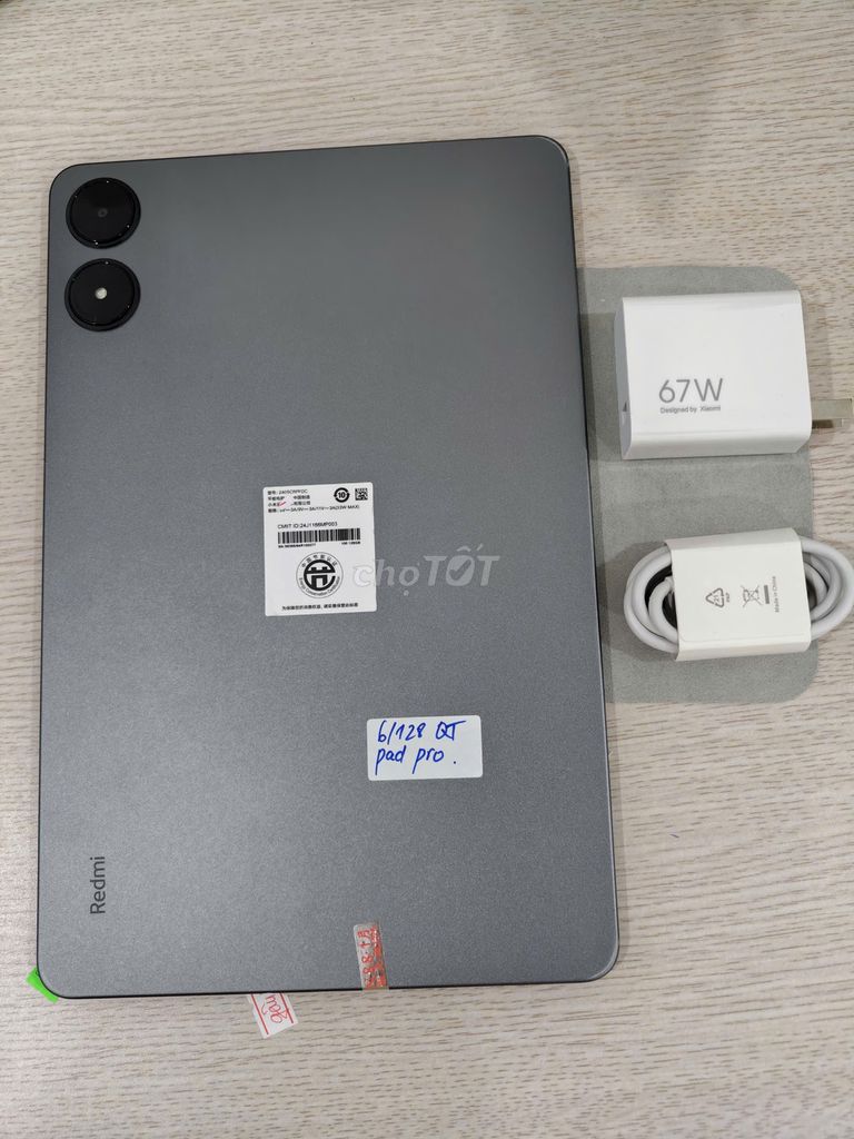 Xiaomi Redmi Pad Pro 6/128 Xám Quốc Tế có ship COD. Mua bán Máy tính bảng tại Quận Ba Đình Hà Nội được đăng bởi Android Top hình 1