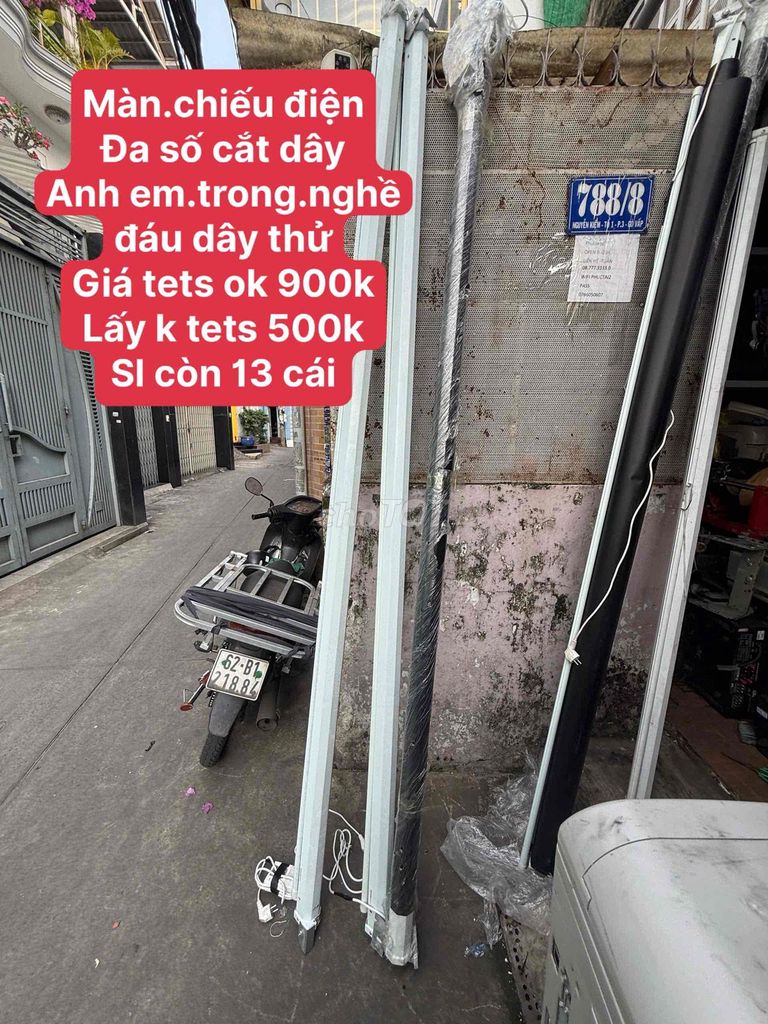 Màn chiếu điện Trắng Đen Đã qua sử dụng. Mua bán Đồ dùng văn phòng tại Quận Gò Vấp Tp Hồ Chí Minh được đăng bởi My Thanh Lý Đồ Cũ Nguyễn Kiệm hình 1