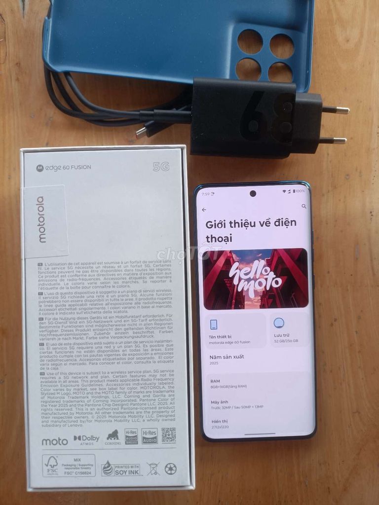 Điện thoại Motorola Edge 60 Fusion 5G 256GB Xanh. Mua bán Điện thoại tại Quận Gò Vấp Tp Hồ Chí Minh được đăng bởi Bùi Quốc Thắng hình 1