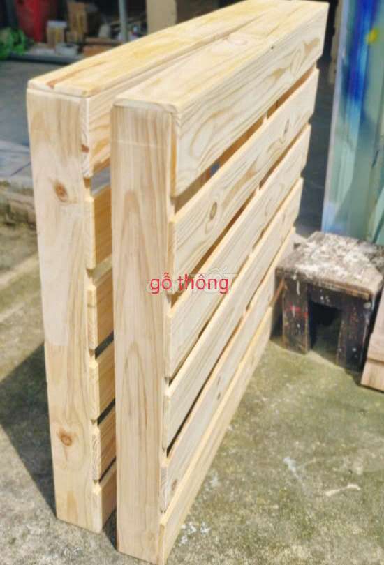Giường pallet Gỗ thông Nhập khẩu Vàng nhạt. Mua bán Giường, chăn ga gối nệm tại Quận 12 Tp Hồ Chí Minh được đăng bởi Thanh ngoc hình 1